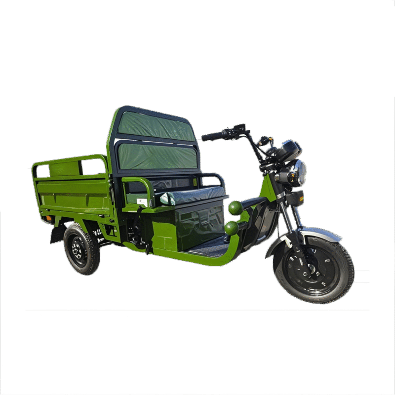 Triciclu electric MoveEco omologat limitat 25 km/h / Verde