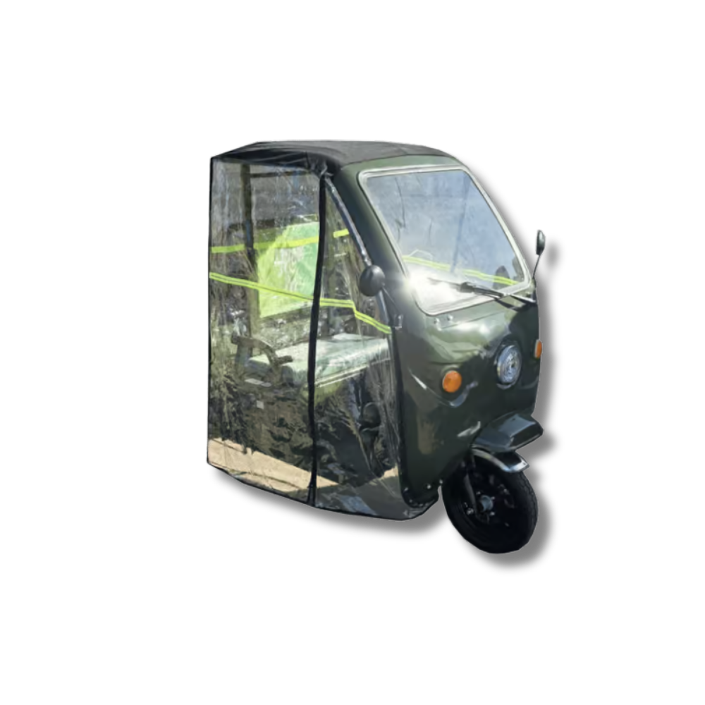 Folie/Prelată transparentă pentru cabină triciclu