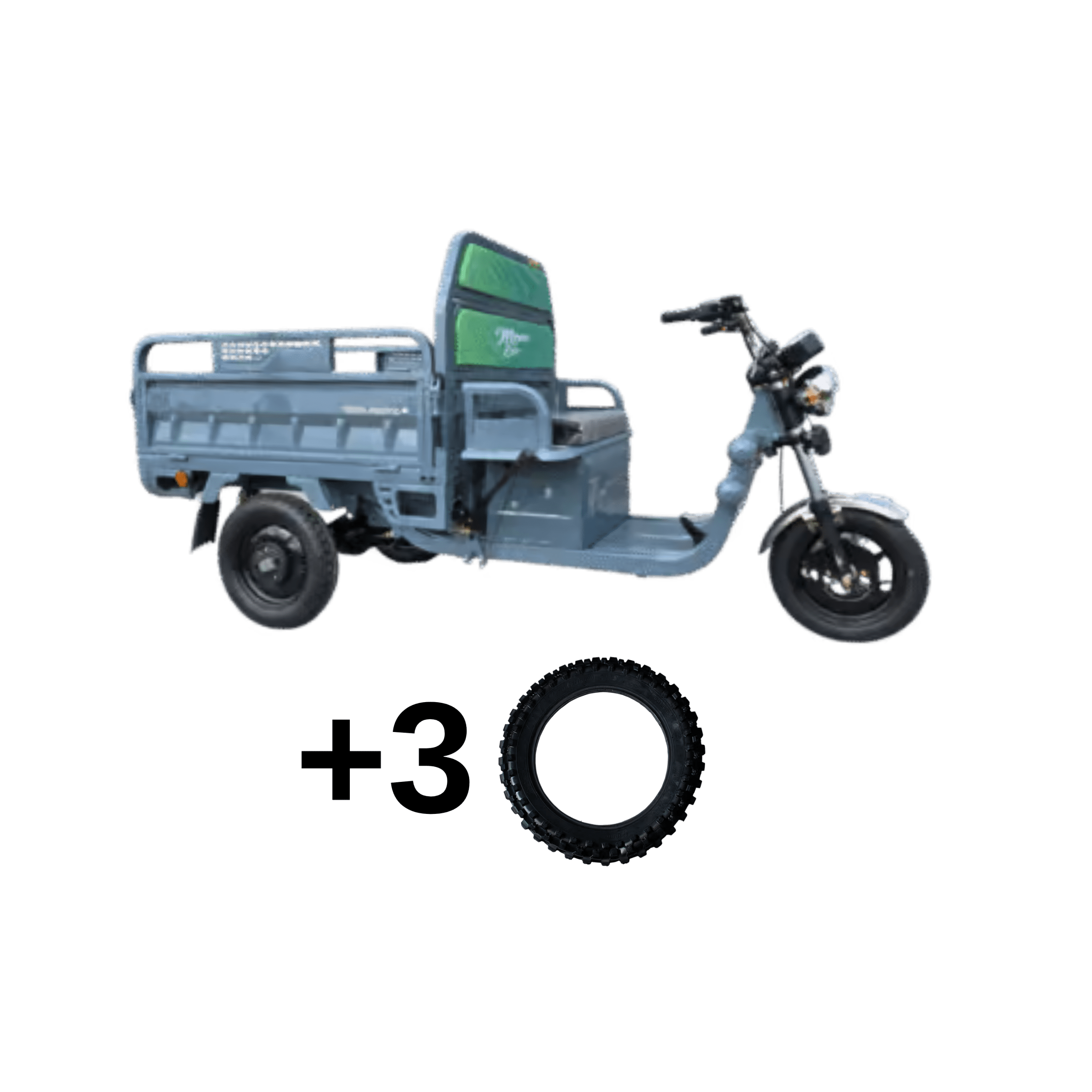 Triciclu electric Cargo 500 25 km/h 60V-45 Ah Gri