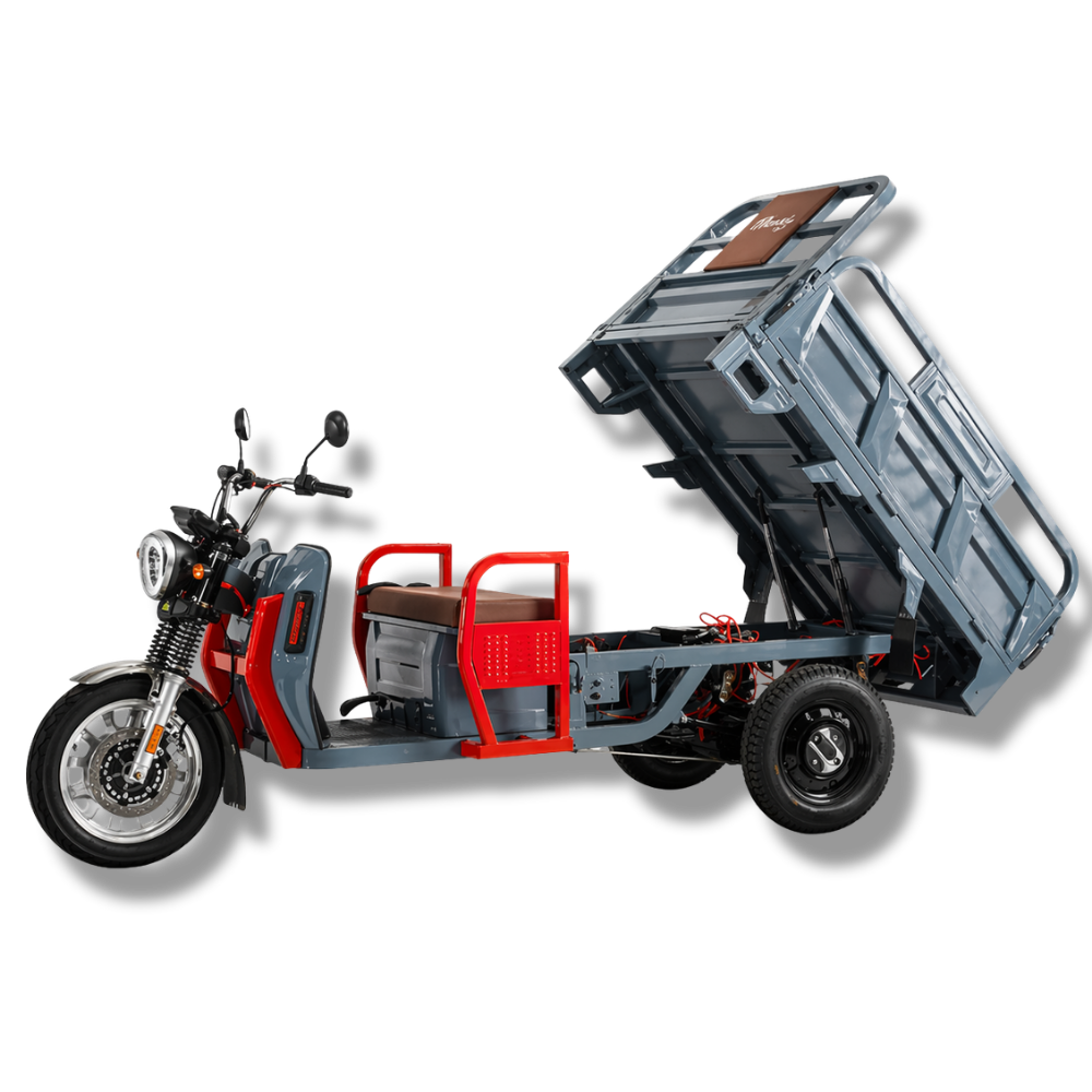 Triciclu Electric MoveEco Cargo 500 NC09 | 72V/45AH | 45km/h Gri