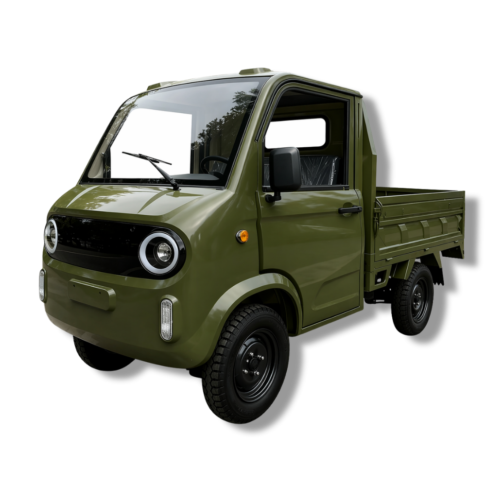 Camionetă electrică MoveEco Pickup T1 | Fără Permis | 25 km/h | Verde