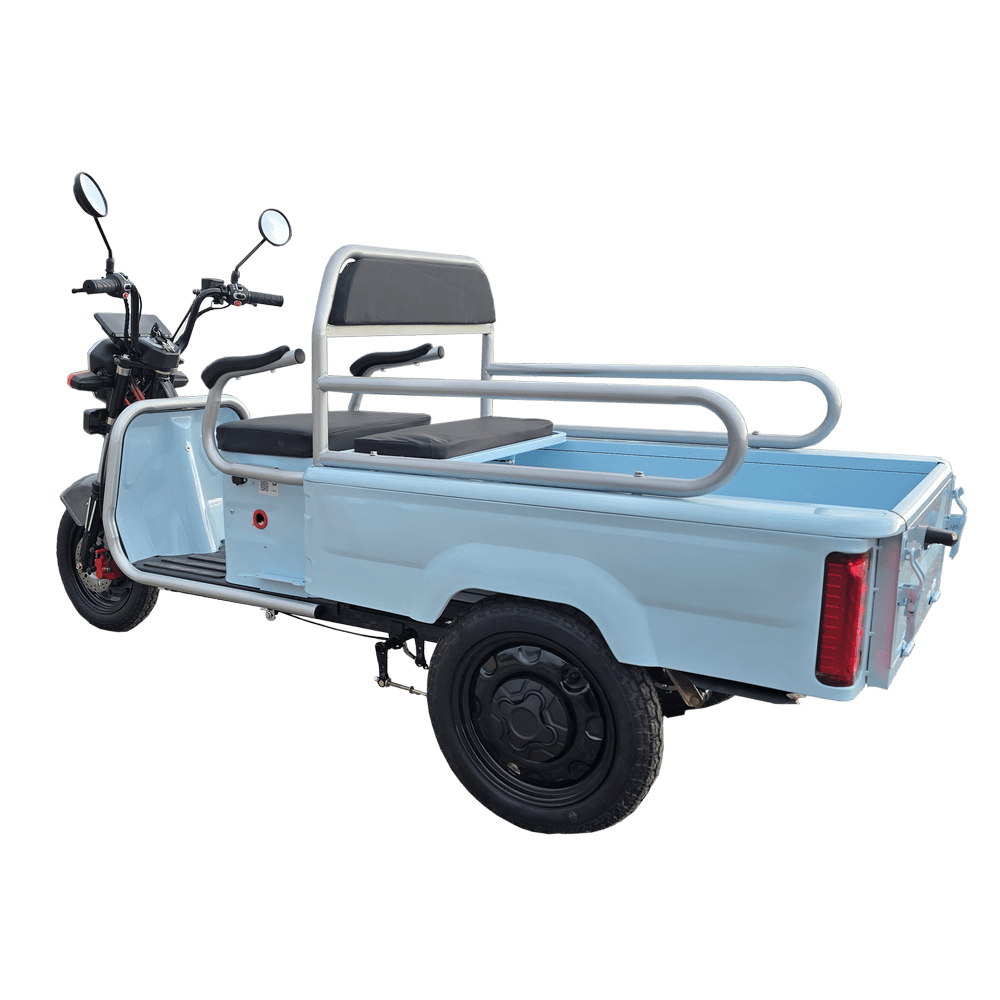 Triciclu Electric MoveEco Cargo 250 | Fără Permis | 25km/h Albastru