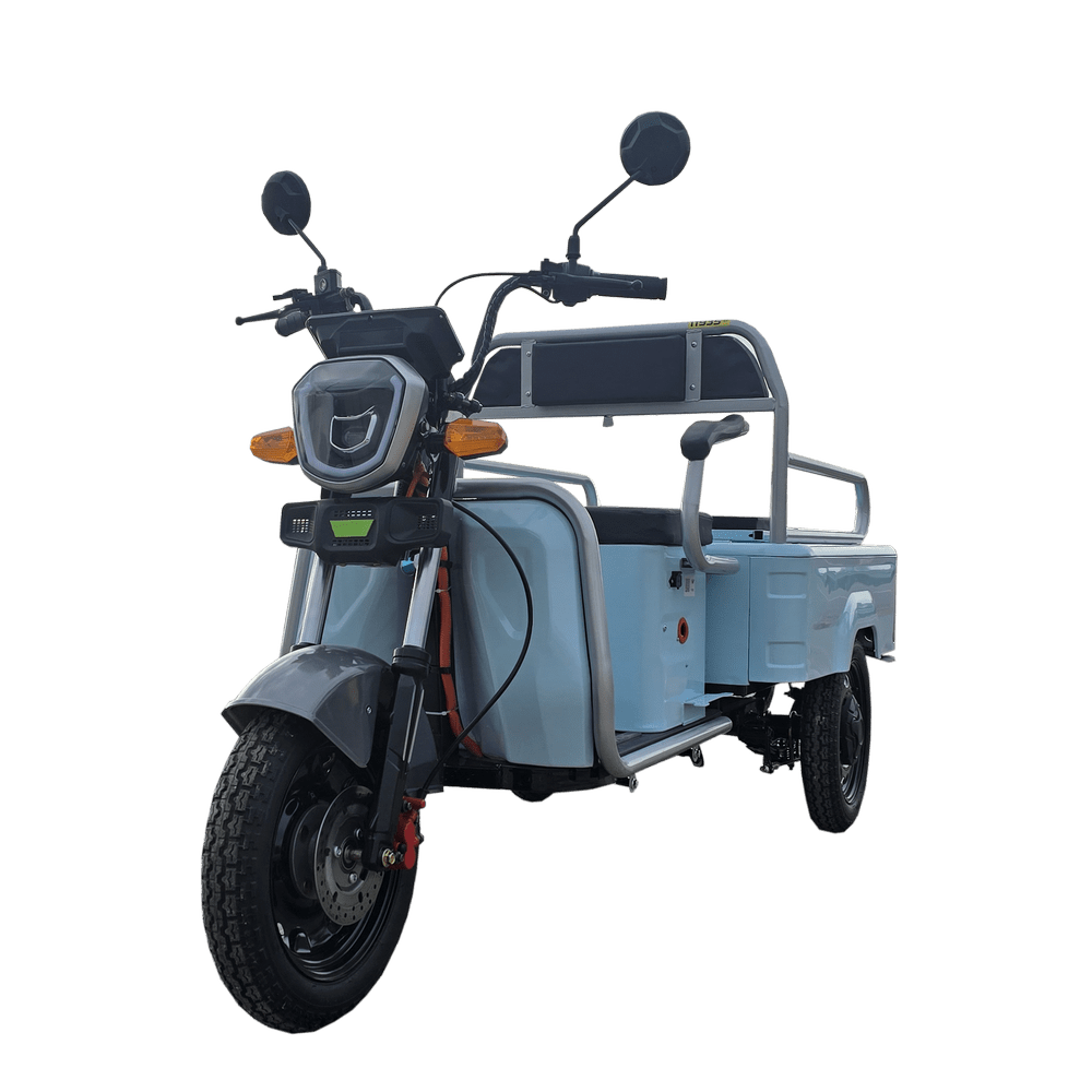 Triciclu Electric MoveEco Cargo 250 | Fără Permis | 25km/h Albastru