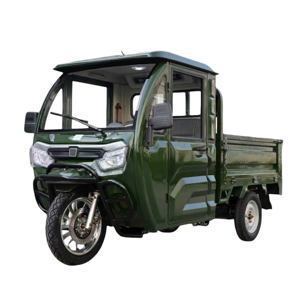 Triciclu Electric Cu Volan Model Kh06 | 72v/58ah | 25km/H Fără Permis | Verde