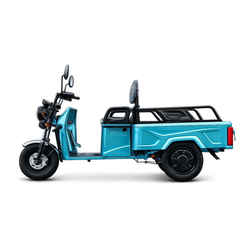 Triciclu Electric Model B03 | 60V/20Ah | 25km/H Fără Permis | Albastru