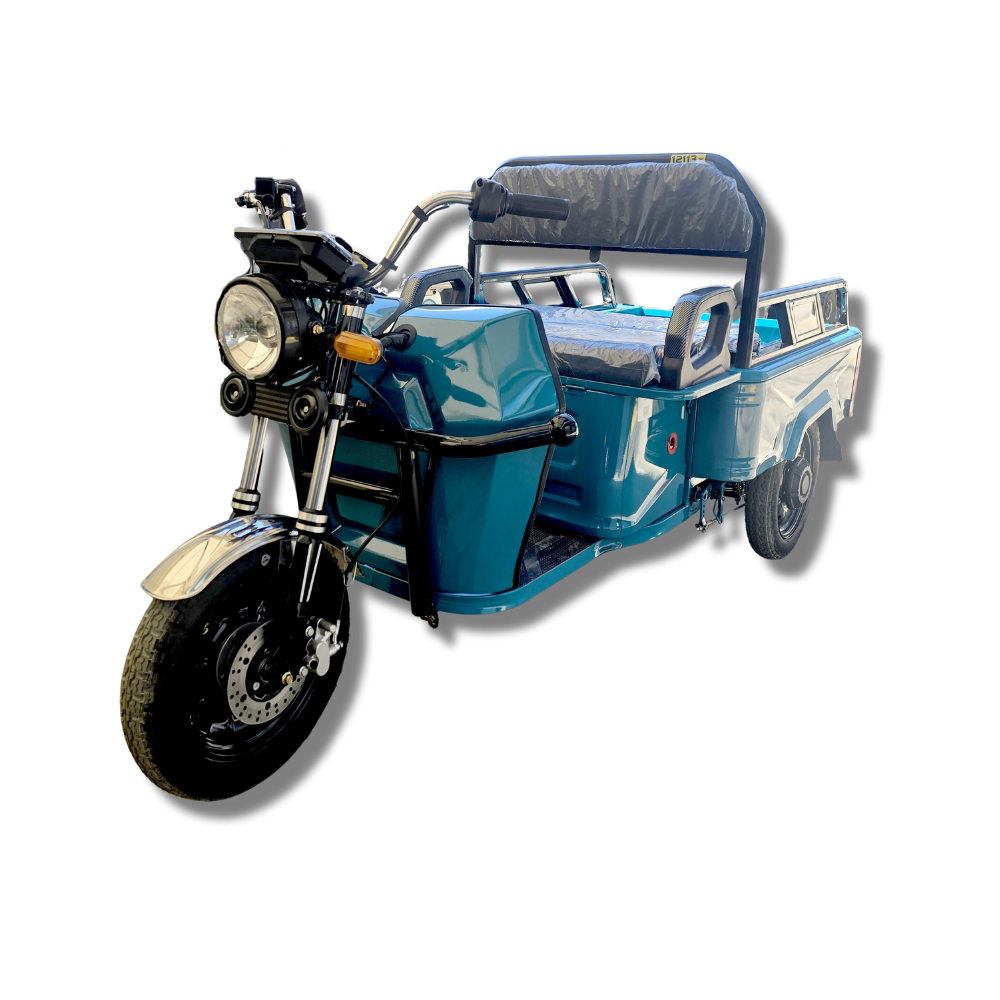 Triciclu Electric Model B03 | 60V/20Ah | 25km/H Fără Permis | Albastru