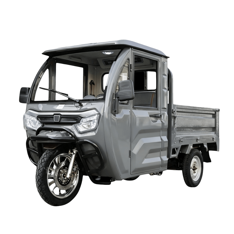 Triciclu Electric cu Volan Model KH06 | 2000W | 72V/58Ah | 45km/H | Gri