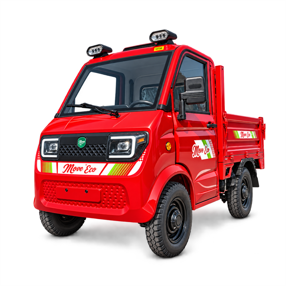 Camionetă electrică Epickup KH09 | 3500W | 72V-105 Ah | Fără Permis | 25 km/h | Roșu